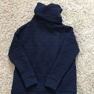 GapFit Jacquard Knit Funnel-Neck Pullover Sweater